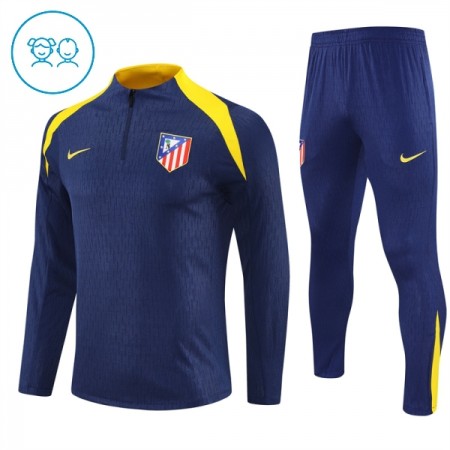Dječji Atlético Madrid Sweatshirt Za Trening Četvrt Zip 2025-26 Navy Dječji Atlético Madrid Sweatshirt Za Trening Četvrt Zip 2025-26 Navy